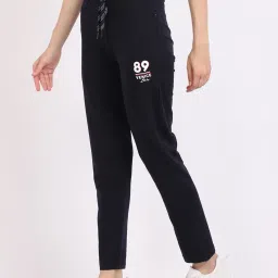 Cantabil Navy Printed Track Pants image 3