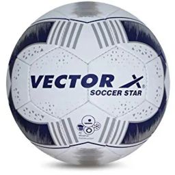 Vector X SOCCER STAR Football (White & Blue) Size - 5-picture-31