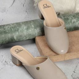 Carlton London Women's Grey Mule Shoes-picture-42