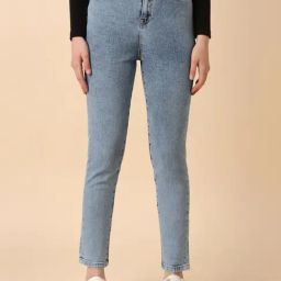 Allen Solly Blue Cotton Mid Rise Jeans-picture-7