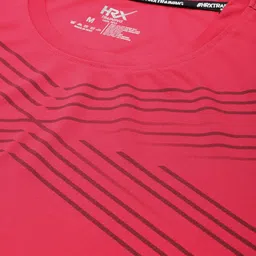 HRX by Hrithik Roshan Rapid-Dry Striped Training T-shirt image 5