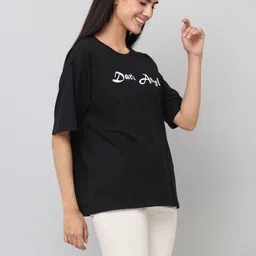 DDASPRATION Women Typography Printed T-shirt image 5