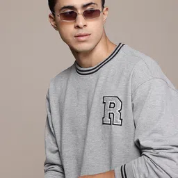 The Roadster Lifestyle Co. Relaxed Fit Striped Sweatshirt-picture-34