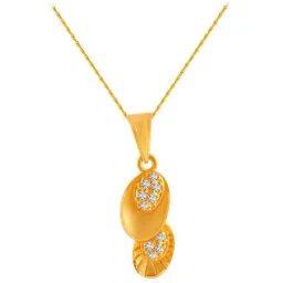 p.c. chandra jewellers P.C. Chandra 22 kt Gold Pendant without Chain-picture-35