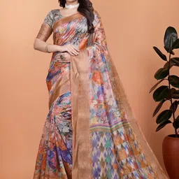 Moda Rapido Floral Silk Blend Saree-picture-35