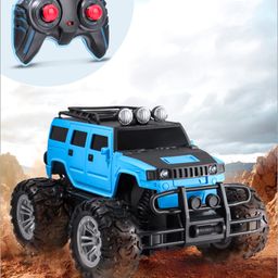 Babyhug Premium Off Roader Rechargeable Remote Control Truck With Normal & Turbo Speed & 4 Headlight Modes - Sky Blue-picture-44