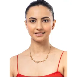 Sukkhi Stainless Steel Chain Pendant Necklace for Women Gold-picture-21