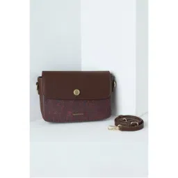 Van Heusen Womens Burgundy Print Casual Sling Bag-picture-14