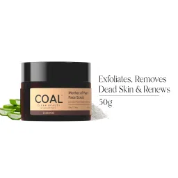 COAL Clean Beauty Mother of Pearl Face Scrub With Aloe Vera Exfoliates, Removes Dead Skin image 1