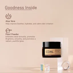 COAL Clean Beauty Mother of Pearl Face Scrub With Aloe Vera Exfoliates, Removes Dead Skin image 2