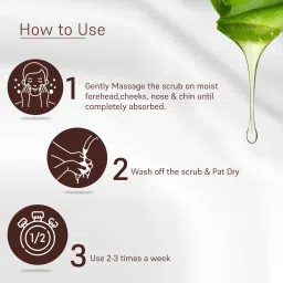 COAL Clean Beauty Mother of Pearl Face Scrub With Aloe Vera Exfoliates, Removes Dead Skin image 3