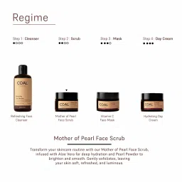 COAL Clean Beauty Mother of Pearl Face Scrub With Aloe Vera Exfoliates, Removes Dead Skin image 5