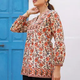 Rain & Rainbow Print Cotton Top image 5