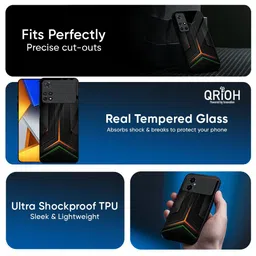 QRIOH Abstract Printed Poco X7 Pro 5G Back Case Mobile Accessories image 2