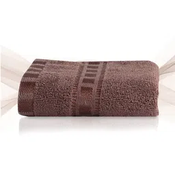 Kuber Industries Brown 2 Pieces Self Designed Face Towels GSM 225 Face Towels image 2