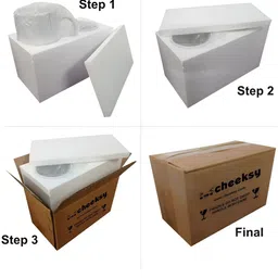 Mr UVD White & Red Graphic Printed Ceramic Glossy Mug 300 ml image 3