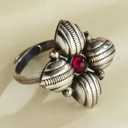 Fabindia Stone-Studded Adjustable Finger Ring-picture-30