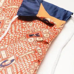 Kaizen TEXO FAB Printed Satin Semi-Stitched Lehenga & Unstitched Blouse image 3