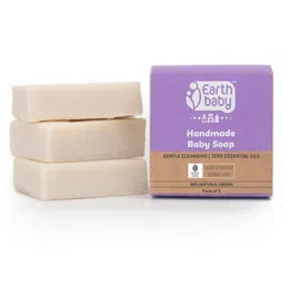 earthBaby Natural Handmade Baby Soap Pack of 3 - 100 gm Each-image-23