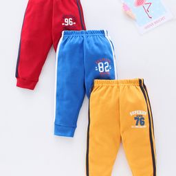 Zero Full Length Lounge Pant Pack of 3 - Blue Red Yellow-picture-48