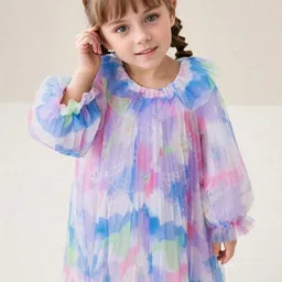 TIOR Colourblocked Fit & Flare Dress image 3