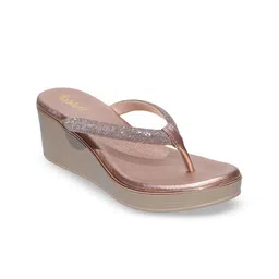 Koblerr Women Western Embellished Wedge Sandals image 3