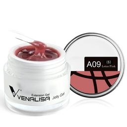VENALISA UV Sculpture Nail Extension Hard Jelly Builder Gel - 15 ml - Lotus Pink -A09 (S)-picture-15