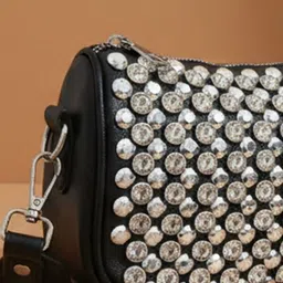 DOSYSO Women Embellished PU Sling Bag With Coin Pouch image 4