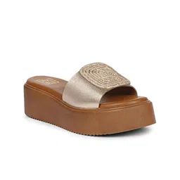 Viviblu Women Solid Leather Regular Flatform Sandals-image-15
