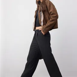 Trendyol Women Solid Regular Fit Chinos Trousers-image-54