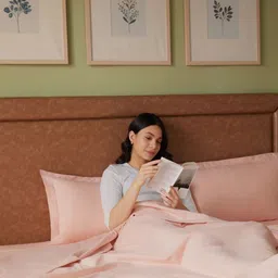 LIVSPACE Pink & Peach-Coloured AC Room 110 GSM Dohar image 2