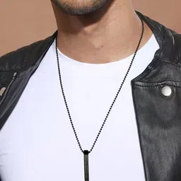 M Men Style Rose Gold-Plated Stainless Steel Engraving Arabic Pendants With Chains image 4