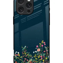 QRIOH Floral Printed iPhone 16 Pro Back Case Mobile Accessories-picture-57