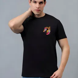 SZN Graphic Printed Round Neck Short Sleeves Regular Fit Casual T-Shirt-picture-12