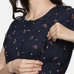 Nejo Floral Print Maternity Maternity A-Line Dress image 2