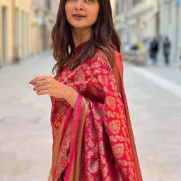 Moda Rapido Woven Design Zari Silk Blend Handloom Banarasi Saree image 3