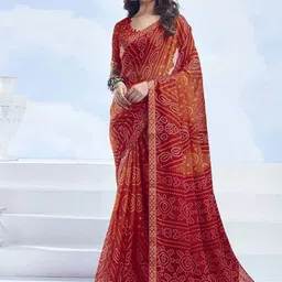 Styleveda Zari Pure Georgette Bandhani Saree-picture-46