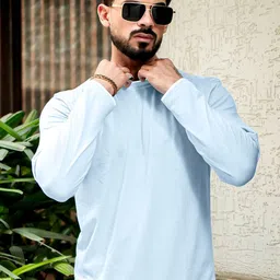 THE BEETEL HOUSE Men Solid Round Neck Cotton T-shirt-picture-22