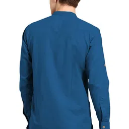 AMRIT TOP WEAR Mandarin Collar Cotton Straight Kurta image 3