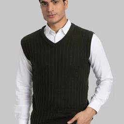 Parx Men Checked Sweater Vest-picture-26