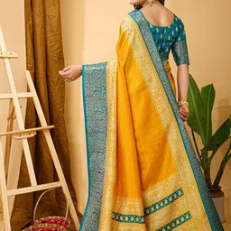 V3 FASHION STUDIO Zari Art Silk Banarasi Saree image 2