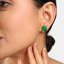 FirstBlush Oval Studs Earrings image 5