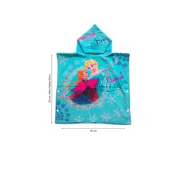 Disney Kids Multicoloured 2 Pc Frozen Print Hooded & Bath Towel Set image 4