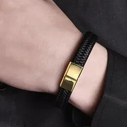 FIMBUL Unisex Leather Antique Cuff Bracelet-picture-35