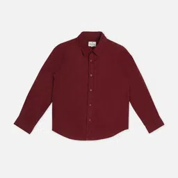 Pepe Jeans Boys Spread Collar Solid Cotton Casual Shirt-image-39