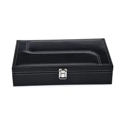 Galaxy Craft Black Textured Watch Organizer image 5