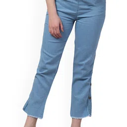 Ira Collections Women Comfort Jogger Mid-Rise Stretchable Jeans-image-31