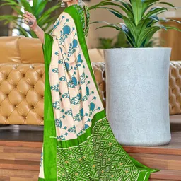 KALINI Ethnic Motifs Handloom Block Print Saree image 3