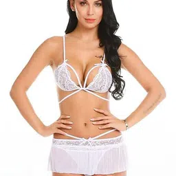 Samvar Women White Baby Dolls-image-79