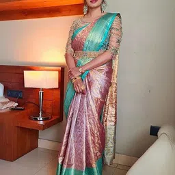 Moda Rapido Woven Design Zari Silk Blend Heavy Work Banarasi Saree-picture-36